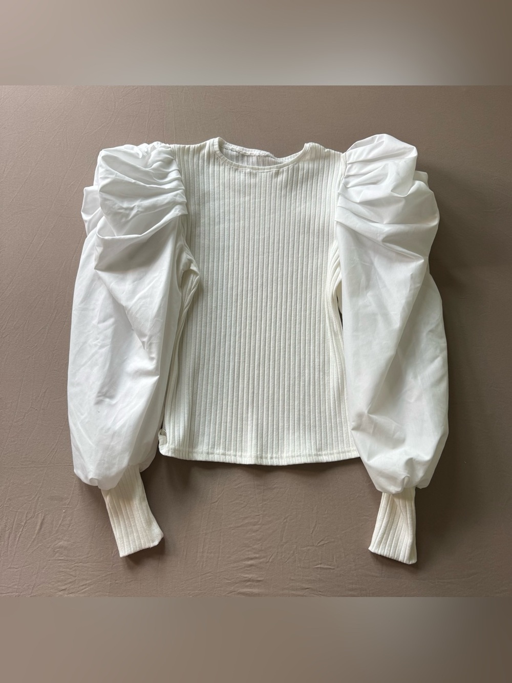 Puff Sleeve Rib Knit Top Bundle - Picture 2 of 7
